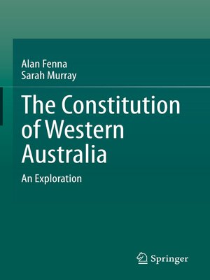 cover image of The Constitution of Western Australia